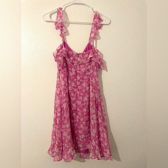 Lulus Pink Floral Mini Dress - Picture 4 of 4